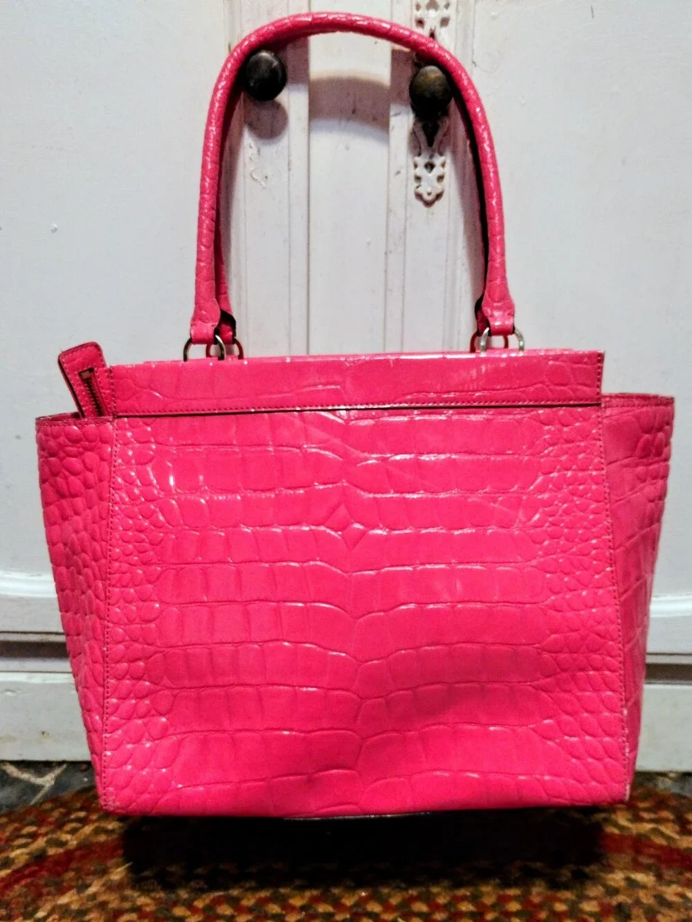 Kate Spade Alice Ridgely Avenue Pink Sapphire leather satchel RARE VINTAGE